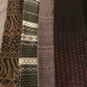 4 Fleece-Lined Leggings Bundle